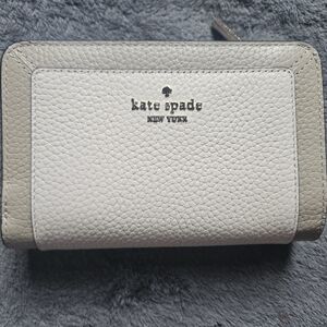 Kate Spade Gray and Cream Wallet